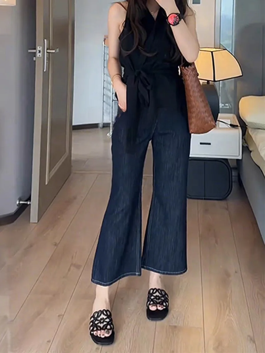 High Waist Wide Leg Jeans Women's Spring Summer plus Size Elastic Micro Flared Denim Pants Slimming Loose Fit Nine-Tenths
High Waist Wide Leg Jeans Women's Spring Summer plus Size Elastic Micro Flared Denim Pants Slimming Loose Fit Nine-Tenths