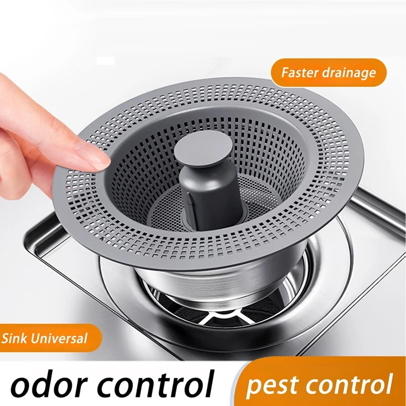 A15F-3-In-1 Kitchen Sink Drainage Filter ABS Basket Stainless Steel -Up Sink Plug Quick Drainage Kitchen Sink Plug
A15F-3-In-1 Kitchen Sink Drainage Filter ABS Basket Stainless Steel -Up Sink Plug Quick Drainage Kitchen Sink Plug