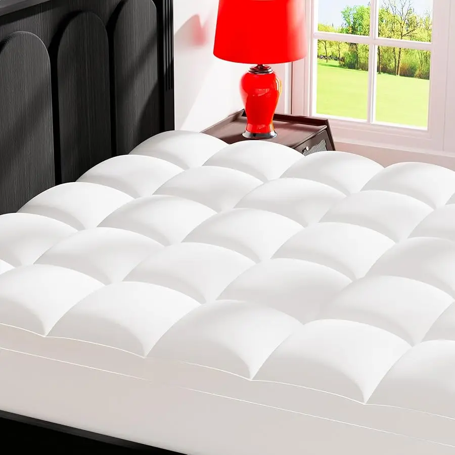Queen Mattress Topper for Back Pain Relief, Extra Thick Pillow Top Plush Mattress Pad with Deep Pocket, Soft Pillowtop Queen Siz
Queen Mattress Topper for Back Pain Relief, Extra Thick Pillow Top Plush Mattress Pad with Deep Pocket, Soft Pillowtop Queen Siz