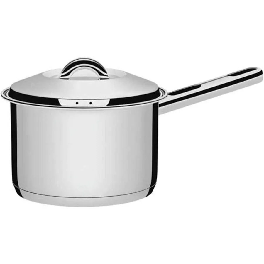 18 10 Stainless Steel 3 Layers Deep Bottom One Hand Pot Sauce Pan 16 cm (X L) soraru
18 10 Stainless Steel 3 Layers Deep Bottom One Hand Pot Sauce Pan 16 cm (X L) soraru
