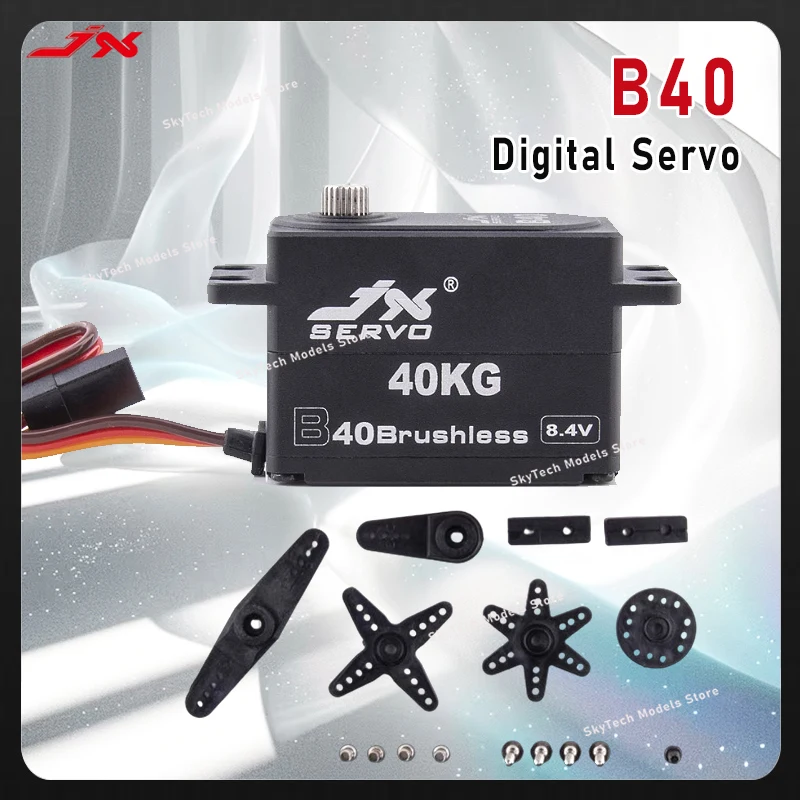 JX B40 40kg 8.4V Brushless High Torque Short Body Full Metal Servo 1/8 1/10 Remote Control Car Servo RC
JX B40 40kg 8.4V Brushless High Torque Short Body Full Metal Servo 1/8 1/10 Remote Control Car Servo RC