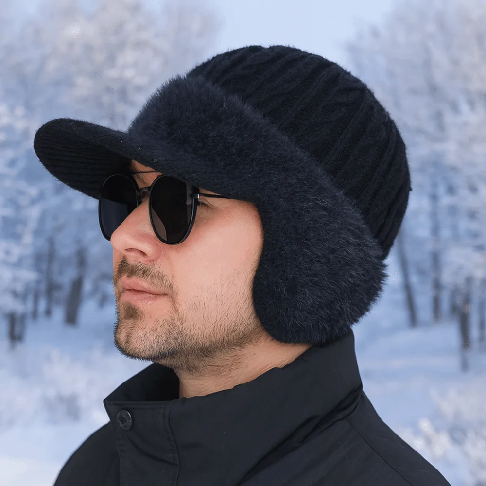 Newsboy Hats Thickened Ear Protector Cap Warm Windproof Baseball Knitted Cap Coldproof Solid Color Knitted Peaked Hat Cycling
Newsboy Hats Thickened Ear Protector Cap Warm Windproof Baseball Knitted Cap Coldproof Solid Color Knitted Peaked Hat Cycling
