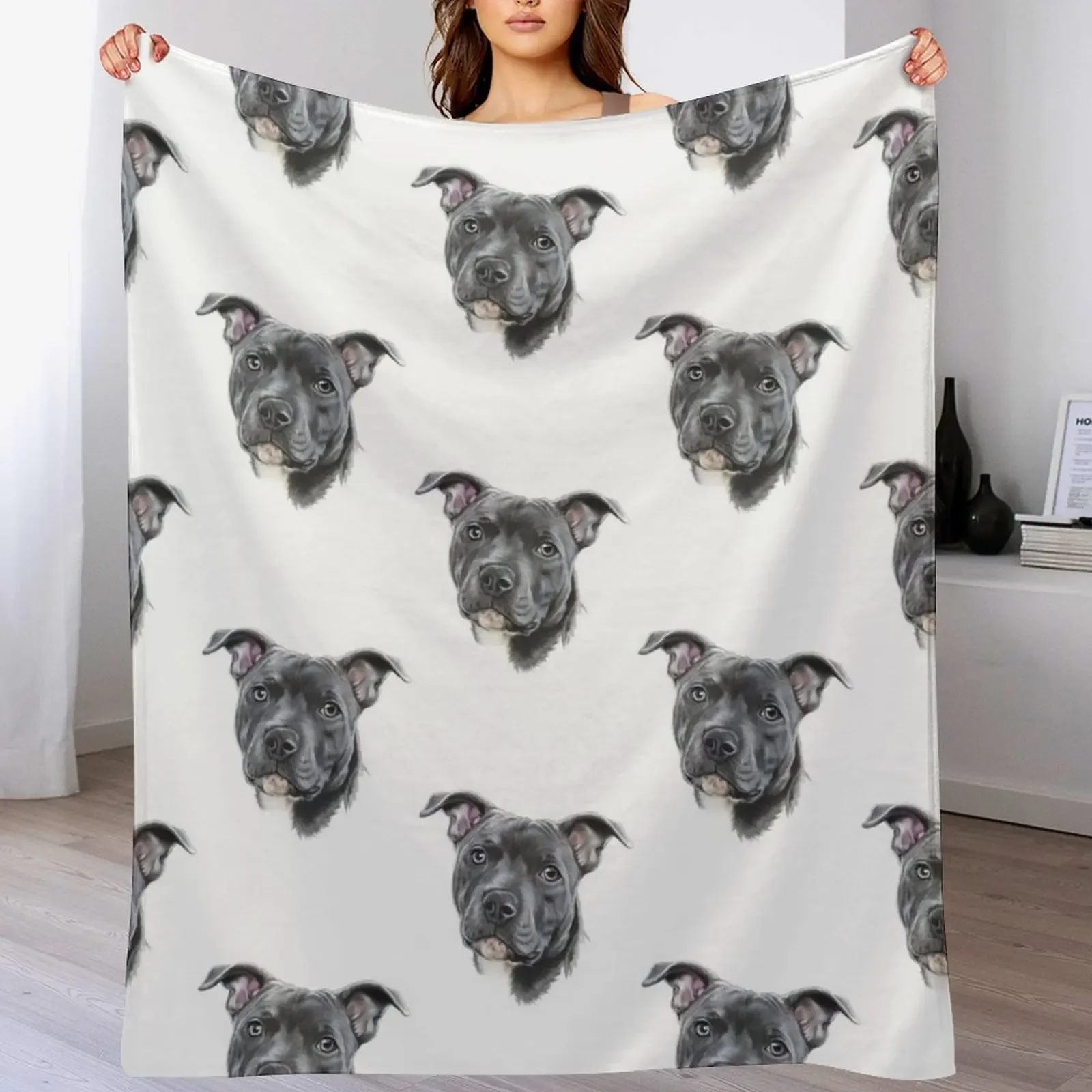 Blue staffy Throw Blanket Multi Purpose Soft Warm Blanket for Home Travel
Blue staffy Throw Blanket Multi Purpose Soft Warm Blanket for Home Travel