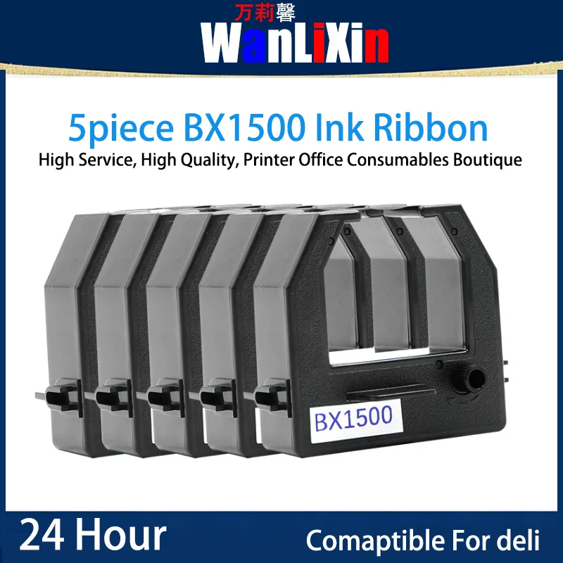 5piece BX1500 Ink Ribbon Compatible For Deli BX2000N BX1600 BX1800 1550 3941 3942 3961
5piece BX1500 Ink Ribbon Compatible For Deli BX2000N BX1600 BX1800 1550 3941 3942 3961