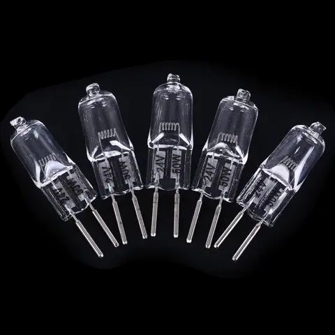 5pcs 24V 35W/ 50W 2900K Machine Work Lights Beads G5.3 Halogen Bulb Dedicated Lathe Tool Machine Work Lamp Warm White Clear Bulb