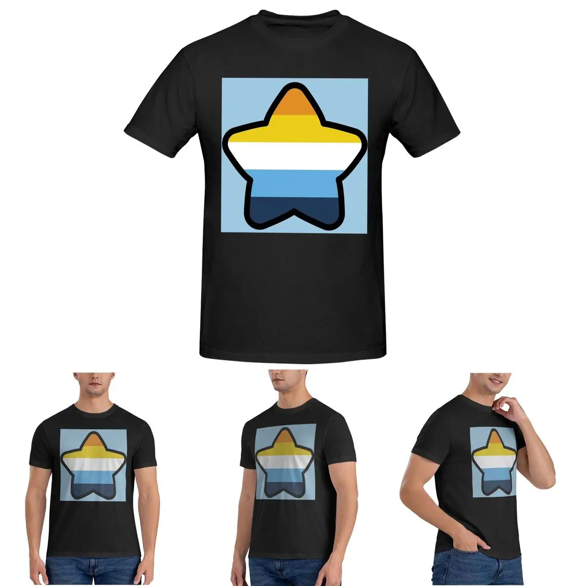 Aroace Flag Star T-Shirt for Men Cotton Plus Size T Shirts Men's Short Sleeve Round Neck Summer Clothes Tops S-6XL
Aroace Flag Star T-Shirt for Men Cotton Plus Size T Shirts Men's Short Sleeve Round Neck Summer Clothes Tops S-6XL