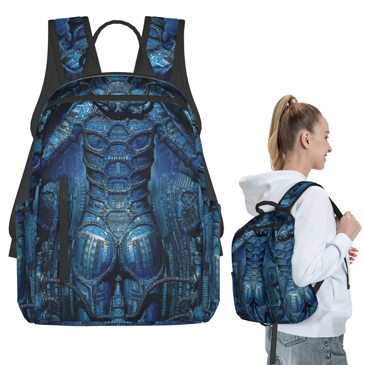 Blue Lady - Biomechanic Fantasy Backpack Student BookBag Kids School Bag Laptop Shoulder Bags Men Women
Blue Lady - Biomechanic Fantasy Backpack Student BookBag Kids School Bag Laptop Shoulder Bags Men Women