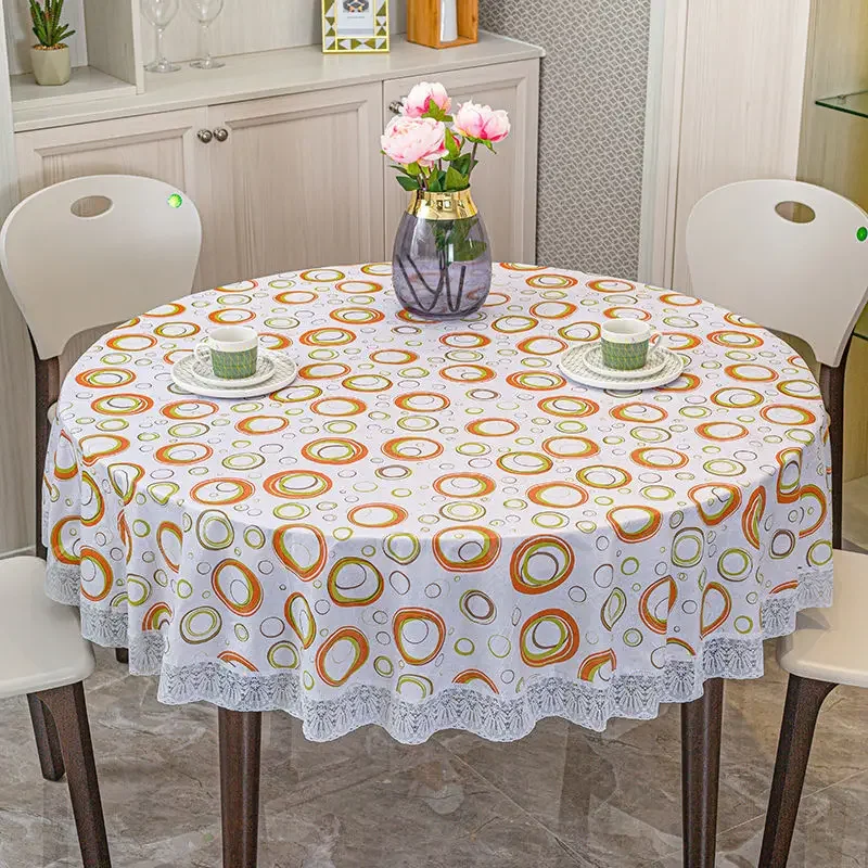 Decorative Lace Table Cover Home Dining Tablecloth PVC Waterproof Oil-proof Tablecloth Printed Round Table Cloth
Decorative Lace Table Cover Home Dining Tablecloth PVC Waterproof Oil-proof Tablecloth Printed Round Table Cloth