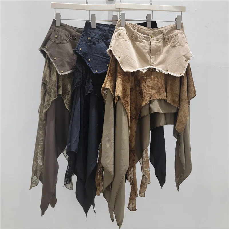 American Retro Hot Girl Asymmetrical Denim Skirt - 2026 Summer New Design, Patchwork Skirts for Women
American Retro Hot Girl Asymmetrical Denim Skirt - 2026 Summer New Design, Patchwork Skirts for Women