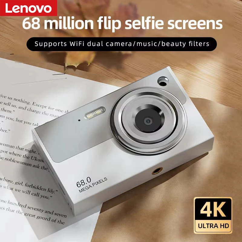 Lenovo Selfie CCD Camera 68 Megapixel 4k HD Wifi Digital Camera Portable Dual Camera Student Image and Video Smart Camera
Lenovo Selfie CCD Camera 68 Megapixel 4k HD Wifi Digital Camera Portable Dual Camera Student Image and Video Smart Camera