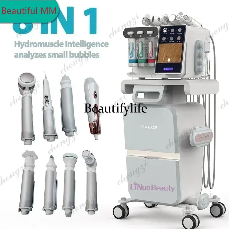 M138 8 Handles Hydro H2O2 Peeling Vacuum RF Face Lifting Hydro Small Bubble Water Hydro Aqua Skin Spa Deep Cleansing Salon Machi
M138 8 Handles Hydro H2O2 Peeling Vacuum RF Face Lifting Hydro Small Bubble Water Hydro Aqua Skin Spa Deep Cleansing Salon Machi