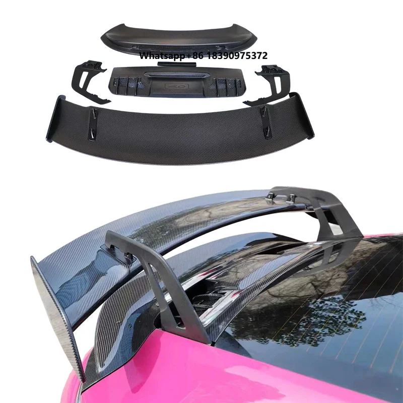 Customized GT3 Style Dry Carbon Fiber Rear Trunk High Tail Wing Brackets Spoiler for 911 Series 992 Carrera 2020-2023
Customized GT3 Style Dry Carbon Fiber Rear Trunk High Tail Wing Brackets Spoiler for 911 Series 992 Carrera 2020-2023