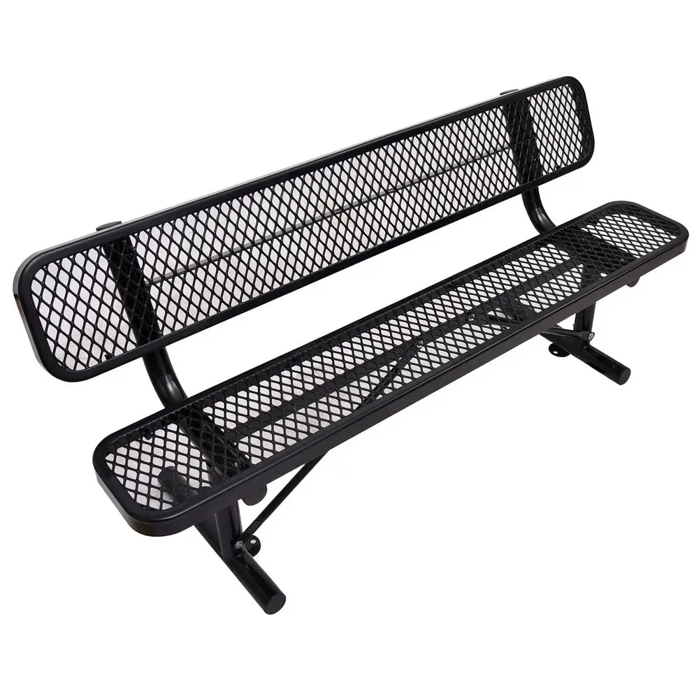 Heavy Duty Park Bench with Back Portable Frame, Outdoor Steel Bench with Backrest, Expanded Metal Mesh Bench for Lawn, Park, De
Heavy Duty Park Bench with Back Portable Frame, Outdoor Steel Bench with Backrest, Expanded Metal Mesh Bench for Lawn, Park, De