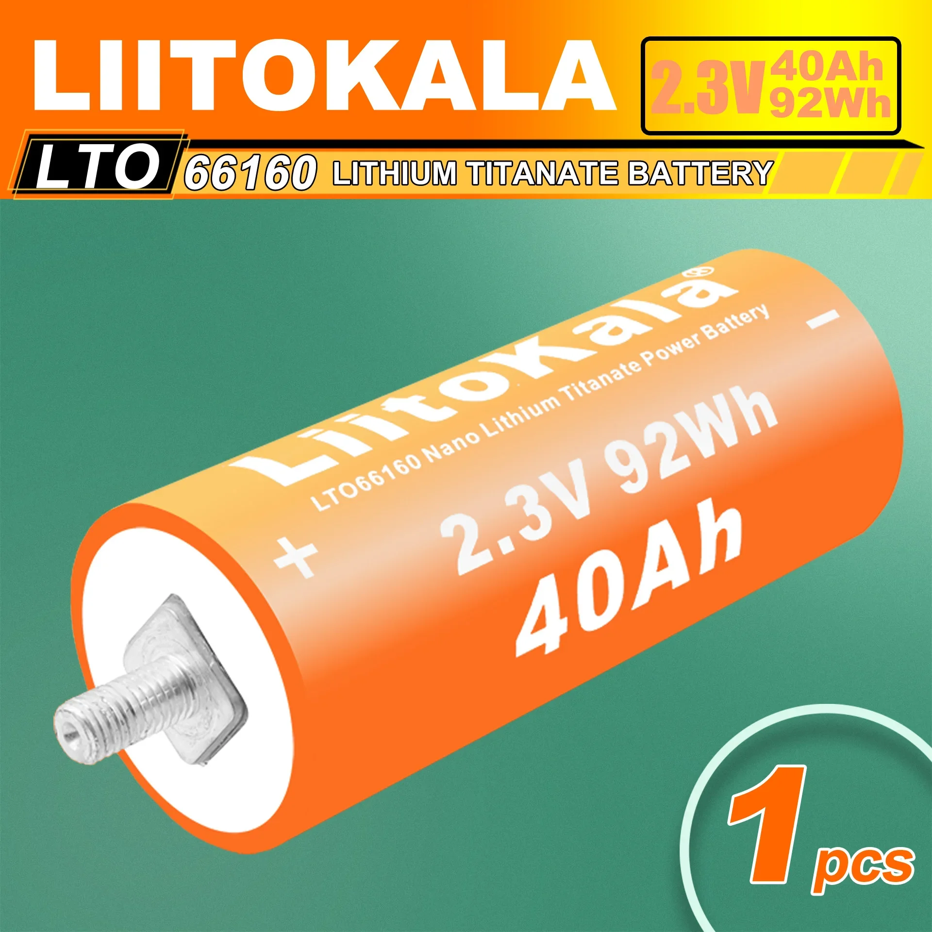 LiitoKala LTO66160 2,3 В 40 Ач оригинальный литий-титанатный аккумулятор DIY 12 В 24 В 48 В автомобильный аудио аккумулятор с низким внутренним сопротивлением
LiitoKala LTO66160 2,3 В 40 Ач оригинальный литий-титанатный аккумулятор DIY 12 В 24 В 48 В автомобильный аудио аккумулятор с низким внутренним сопротивлением