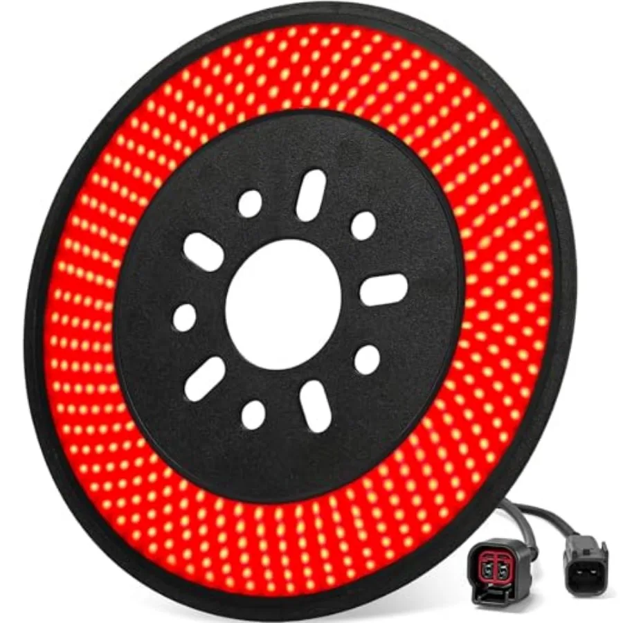 Spare Tire Brake Light for 2007-2018 Jeep Wrangler JK JKU YJ TJ, 6 Ring 405PCS LED Wheel Lights, Plug-N-Play 3rd Third Brake Li
Spare Tire Brake Light for 2007-2018 Jeep Wrangler JK JKU YJ TJ, 6 Ring 405PCS LED Wheel Lights, Plug-N-Play 3rd Third Brake Li