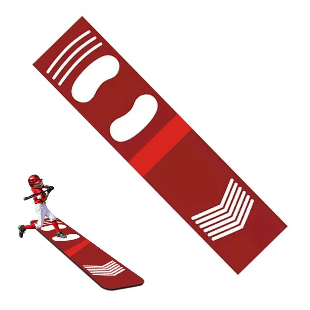 Non Slip Bottom Baseball Hitting Mat Correct Standing Posture Wear Resistant Batting Mat Footprint Design Pitching Mat
Non Slip Bottom Baseball Hitting Mat Correct Standing Posture Wear Resistant Batting Mat Footprint Design Pitching Mat