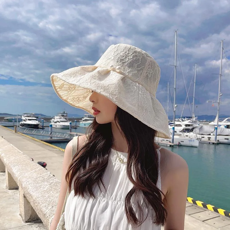 Fashion Nail Pearl Lace Bucket Hat Summer Sun Protection Sun Hat Trendy Sun Hat
Fashion Nail Pearl Lace Bucket Hat Summer Sun Protection Sun Hat Trendy Sun Hat