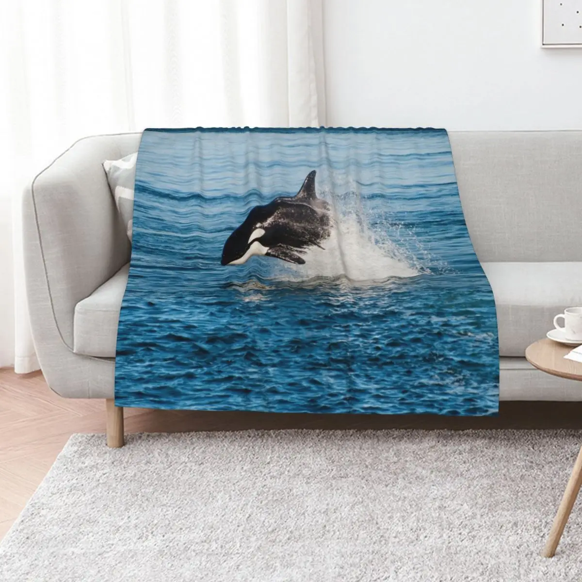 Killer whale orca jumping Throw Blanket Reusable Durable Soft Blanket for All Seasons
Killer whale orca jumping Throw Blanket Reusable Durable Soft Blanket for All Seasons