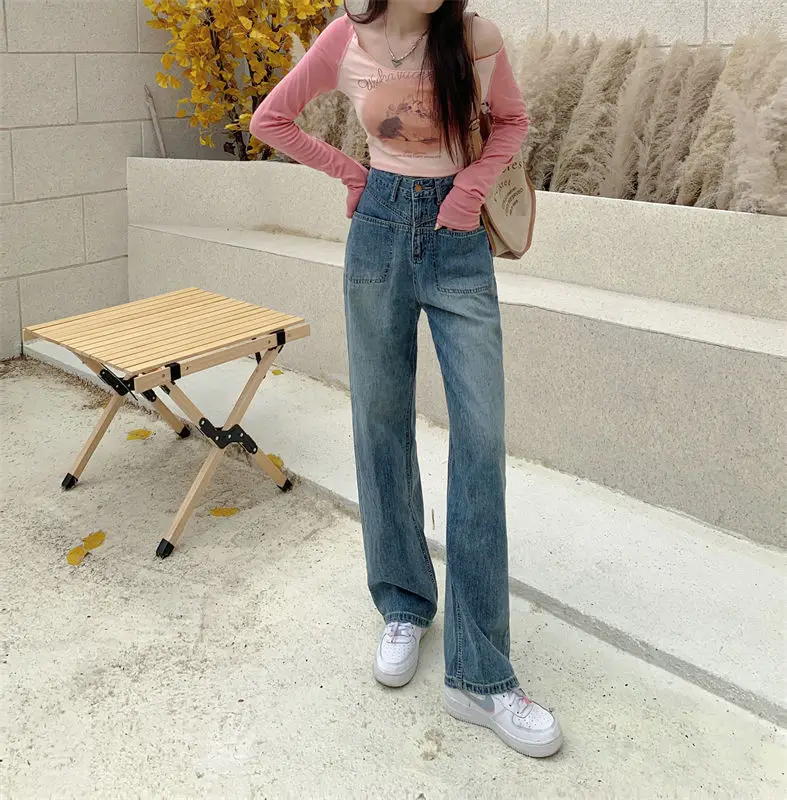 Spring And Autumn 2023 Ladies High-Waisted Straight Leg Pants Niche Loose Casual Solid Color Vertical Lady Wide-Leg Pants
Spring And Autumn 2023 Ladies High-Waisted Straight Leg Pants Niche Loose Casual Solid Color Vertical Lady Wide-Leg Pants