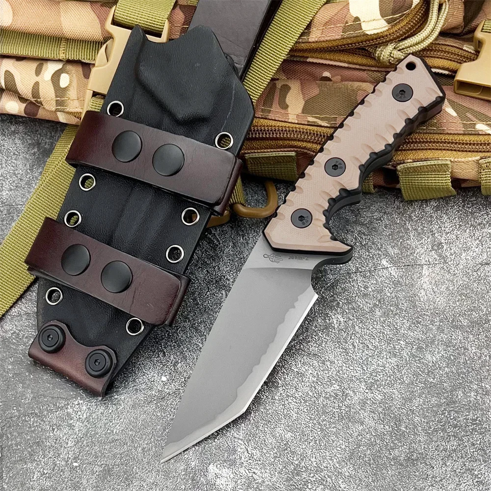 EDC Tactical Knife DC53 Blade High Hardness G10 Handle Fixed Blade Survival Combat Military Outdoor Bushcraft Straight Knives
EDC Tactical Knife DC53 Blade High Hardness G10 Handle Fixed Blade Survival Combat Military Outdoor Bushcraft Straight Knives