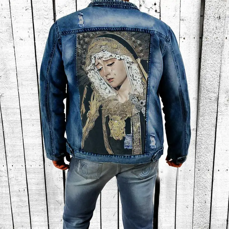 Men's Jacket 2024 Spring And Autumn New Fashionable Charm Youth Print Design Casual Large Size Denim Jacket
Men's Jacket 2024 Spring And Autumn New Fashionable Charm Youth Print Design Casual Large Size Denim Jacket
