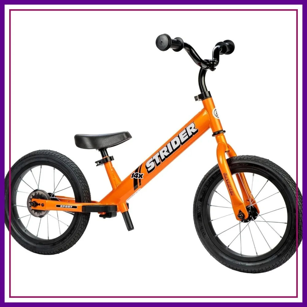 Strider 14x Classic Balance Bike for Kids 3-6 Years - Custom Grips, Padded Seat, Performance Footrest & All-Purpose Tires - Easy Assembly & Tool-Free Adjustments
Strider 14x Classic Balance Bike for Kids 3-6 Years - Custom Grips, Padded Seat, Performance Footrest & All-Purpose Tires - Easy Assembly & Tool-Free Adjustments