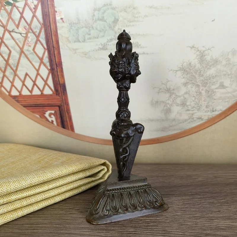 Three-Sided Puba Pestle Antique Old Alloy Puba Pestle Large with Base Decoration Diamond Pestle Decoration
Three-Sided Puba Pestle Antique Old Alloy Puba Pestle Large with Base Decoration Diamond Pestle Decoration