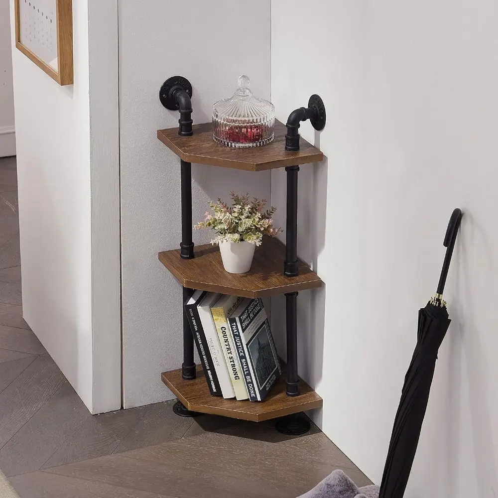 Pipe Bookshel with Storage, 3-Tier Industrial Wall Mount Bookcase with Solid Wood or Living Room Bedroom
Pipe Bookshel with Storage, 3-Tier Industrial Wall Mount Bookcase with Solid Wood or Living Room Bedroom