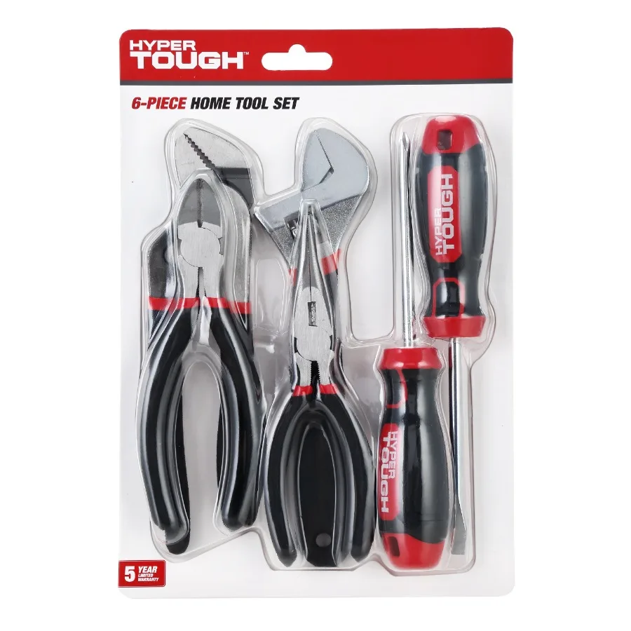 Easy Care 6-Piece Tool Set, 10.50 x 7.50 x 1.25, Durable Lightweight Design for Home Workshop, Black
Easy Care 6-Piece Tool Set, 10.50 x 7.50 x 1.25, Durable Lightweight Design for Home Workshop, Black