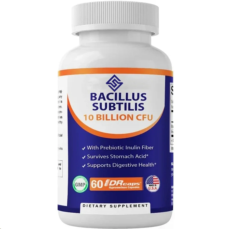 Vitamin Bacillus Subtilis Contains 10 Billion To 60 Capsules Per Dr Capsule - Made From Prebiotic Inulin Fiber
Vitamin Bacillus Subtilis Contains 10 Billion To 60 Capsules Per Dr Capsule - Made From Prebiotic Inulin Fiber