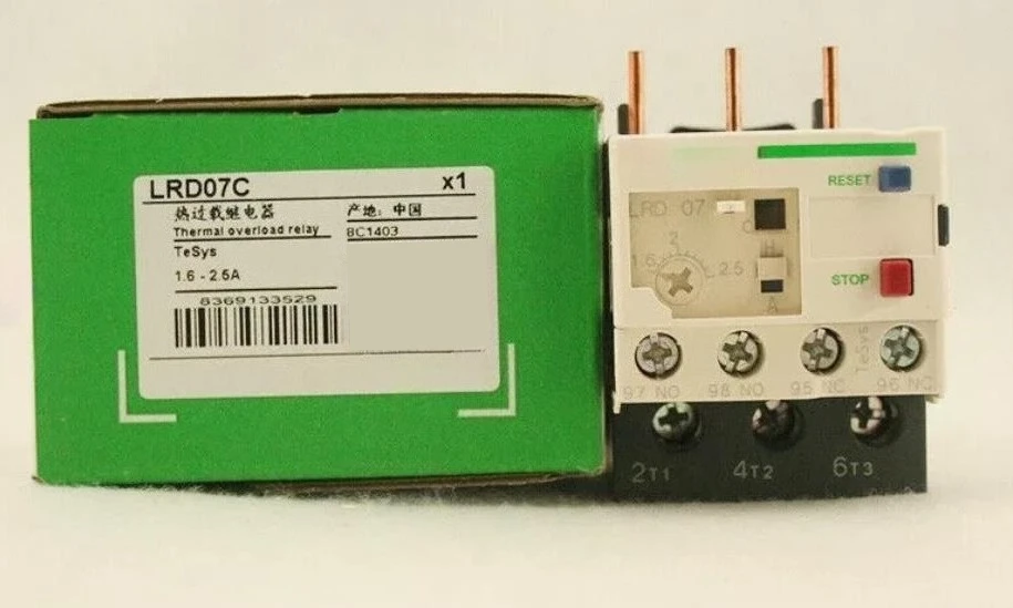 Brand New Original Thermal overload relay LRD07C LR-D07C 1.6-2.5A Fast Delivery
Brand New Original Thermal overload relay LRD07C LR-D07C 1.6-2.5A Fast Delivery