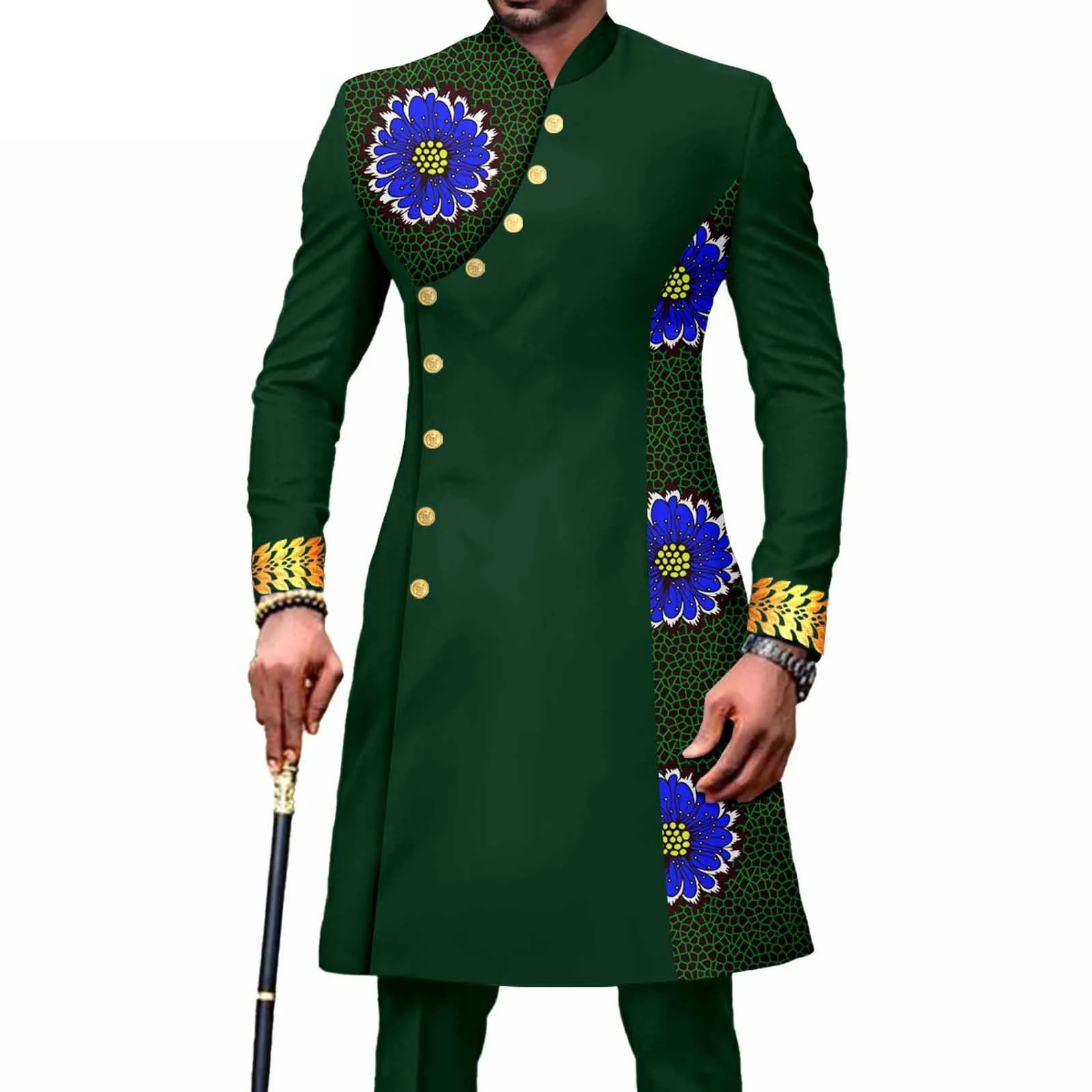 African Suit for Men Slim Fit Single Breasted Print Blazer and Pant Outfit 2 Piece Set Embroidery Coat Wedding Attire
African Suit for Men Slim Fit Single Breasted Print Blazer and Pant Outfit 2 Piece Set Embroidery Coat Wedding Attire