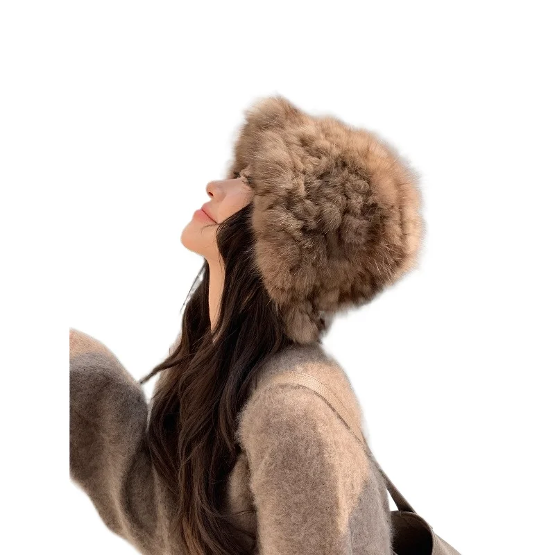 Sable hair cloud hat, fur basin hat bucket hat show small temperament warm and thick
Sable hair cloud hat, fur basin hat bucket hat show small temperament warm and thick