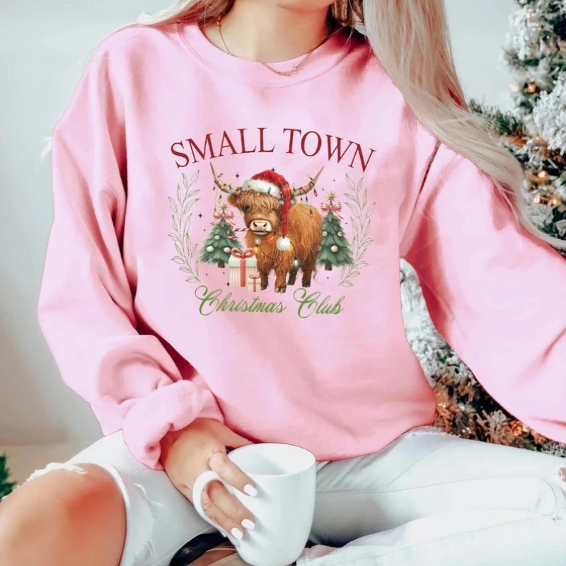 Small Town Cow Christmas Cute Christmas Day Small TownCute Gift Autumn and Winter Sweatshirt Keep Warm Matching Hoodies Adult
Small Town Cow Christmas Cute Christmas Day Small TownCute Gift Autumn and Winter Sweatshirt Keep Warm Matching Hoodies Adult