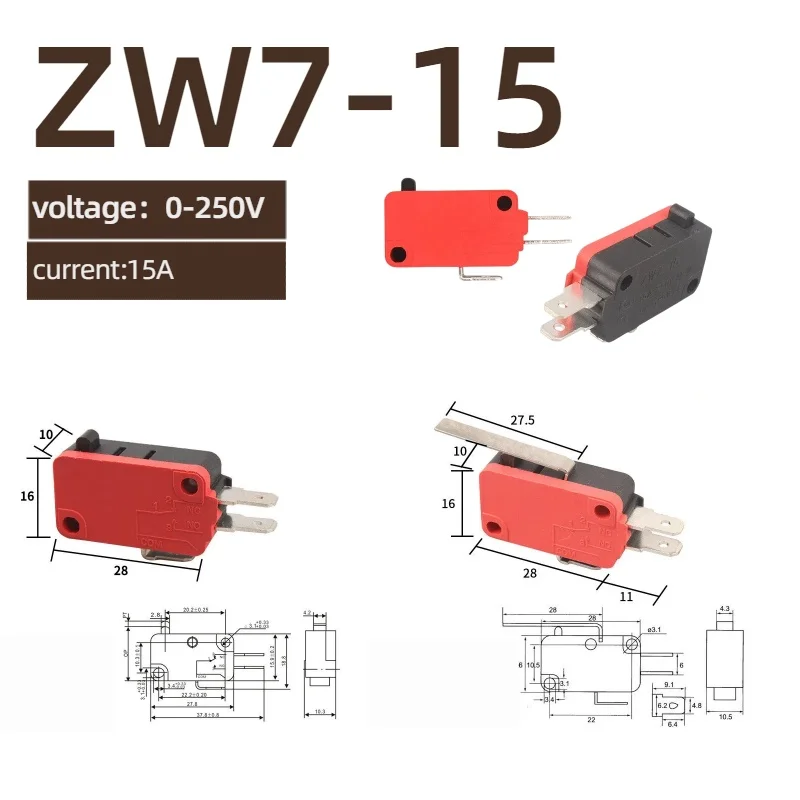 ZW7-15 Microswitch ZW7 self-resetting SV-16-1C25 push-button three-pole foot-operated switch core limit footplate accessory
ZW7-15 Microswitch ZW7 self-resetting SV-16-1C25 push-button three-pole foot-operated switch core limit footplate accessory