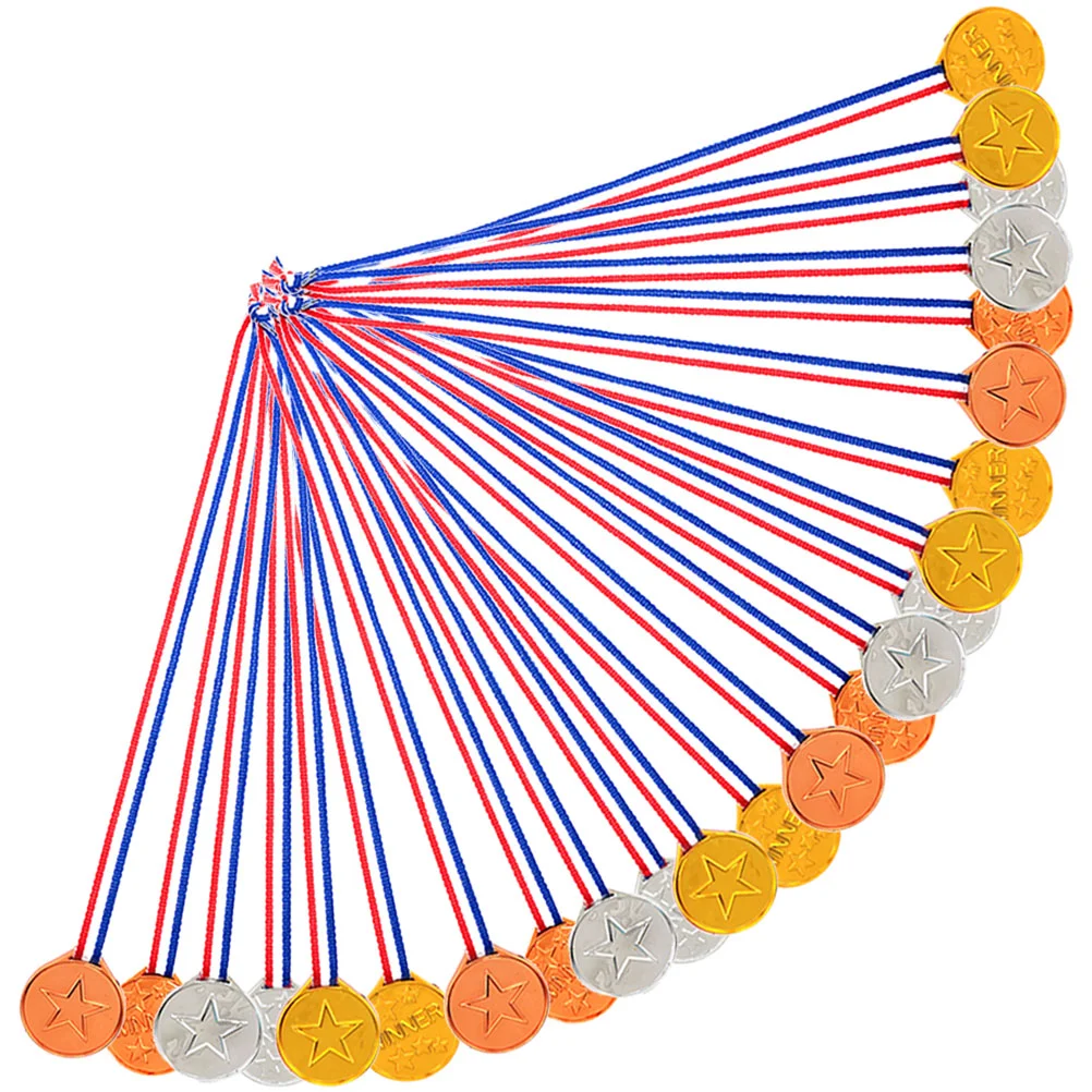 36 Pcs Props Children's Medal Children’s Toys Kids Suits 43X36CM Plastic Game Medals
36 Pcs Props Children's Medal Children’s Toys Kids Suits 43X36CM Plastic Game Medals