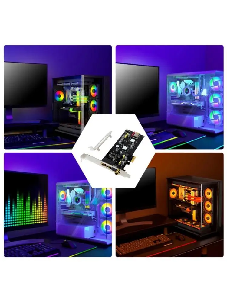 31BA ST113 PCIe SSS1700 PCIe Computer Sound Card Easy Installation Transmisson
31BA ST113 PCIe SSS1700 PCIe Computer Sound Card Easy Installation Transmisson