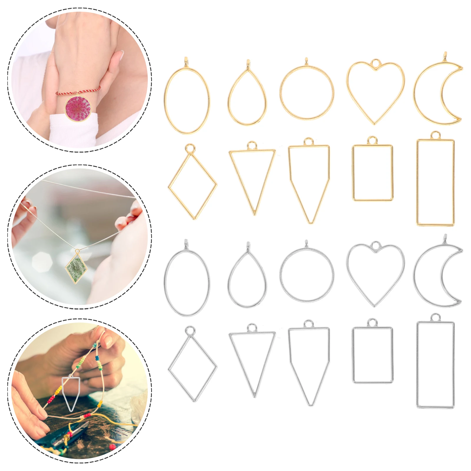 20 pcs Zinc Alloy Hollow Metal Pendant Frames Resin Bezels Jewelry Accessories Diy Crafting Charms Heart Teardrop Earring Making
20 pcs Zinc Alloy Hollow Metal Pendant Frames Resin Bezels Jewelry Accessories Diy Crafting Charms Heart Teardrop Earring Making