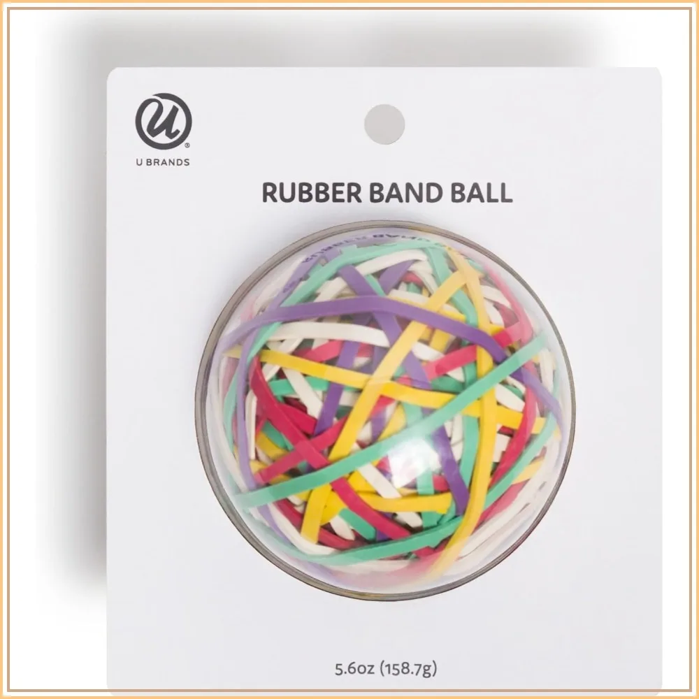 175 Count Rubber Bands Ball, Assorted Colors, Office School Home Supplies
175 Count Rubber Bands Ball, Assorted Colors, Office School Home Supplies