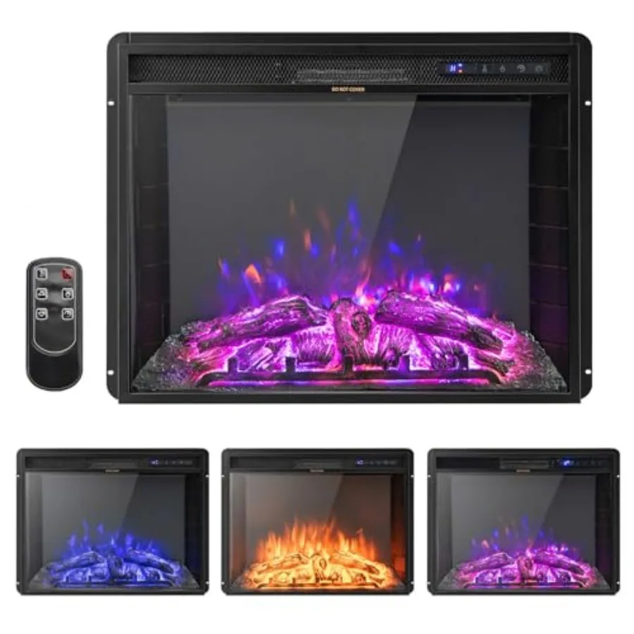 26' Electric Fireplace Inserts Recessed Wall Mounted Fire Place with 3 Adjustable Flame Settings and 6 Brightness Levels Timer
26' Electric Fireplace Inserts Recessed Wall Mounted Fire Place with 3 Adjustable Flame Settings and 6 Brightness Levels Timer