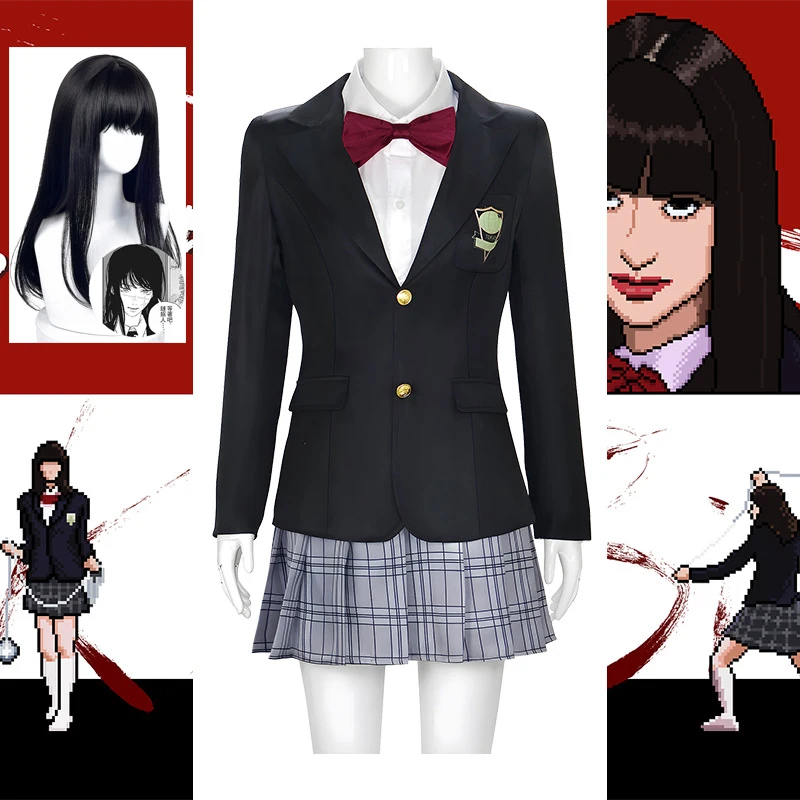 Аниме Gogo Yubari Костюм Movie Bill Косплей JK Школьная форма Платье Лолита Cos Длинные черные парики Полный комплект для женщин Хэллоуин
Аниме Gogo Yubari Костюм Movie Bill Косплей JK Школьная форма Платье Лолита Cos Длинные черные парики Полный комплект для женщин Хэллоуин