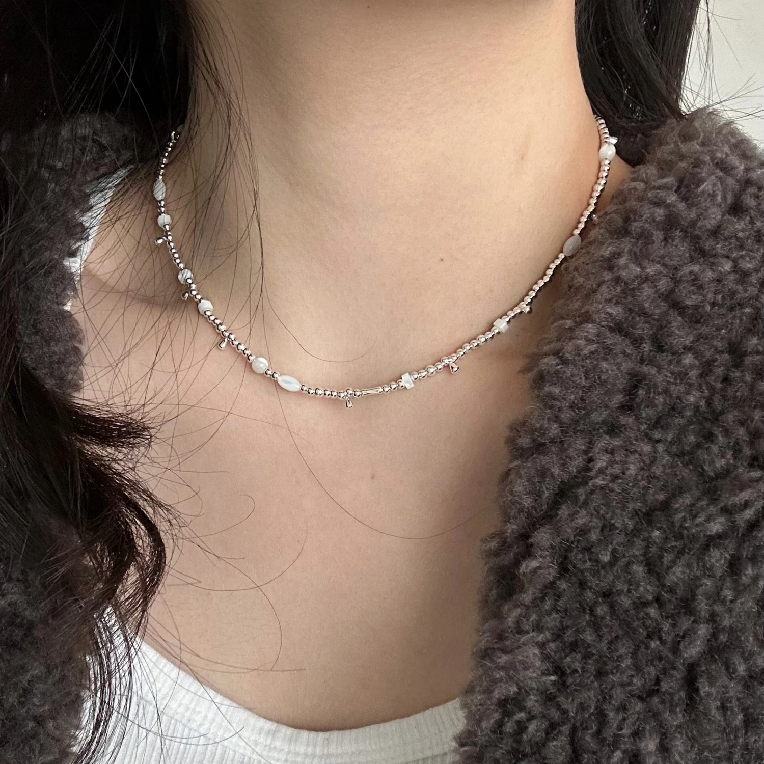 S925 Sterling Silver High White Shell Temperament Water Drop Necklace Beads Tassel Bamboo Korean Chokers Fine Jewelry
S925 Sterling Silver High White Shell Temperament Water Drop Necklace Beads Tassel Bamboo Korean Chokers Fine Jewelry