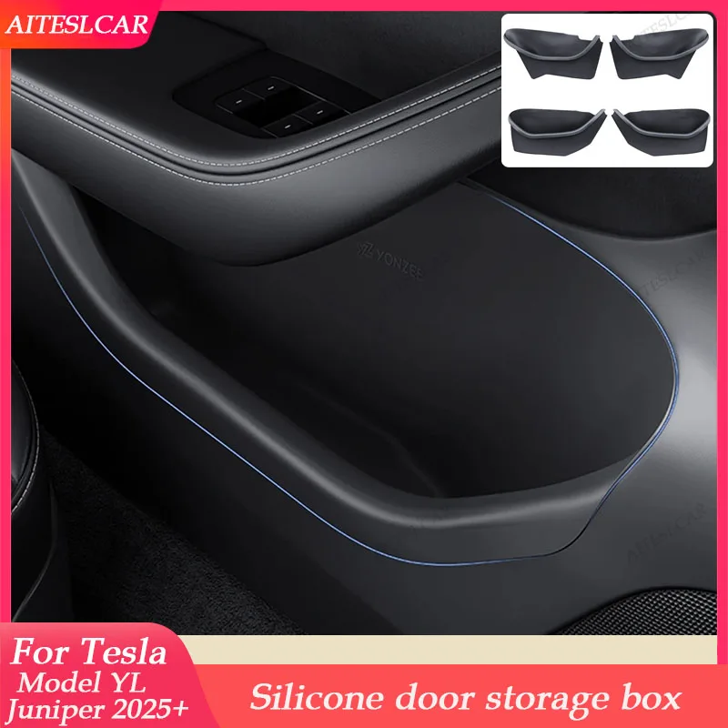 4Pcs For Tesla New Model YL Juniper 2025 Launch Car Door Side Full Coverage Storage Box TPE Door Storage Organizer Accessories
4Pcs For Tesla New Model YL Juniper 2025 Launch Car Door Side Full Coverage Storage Box TPE Door Storage Organizer Accessories