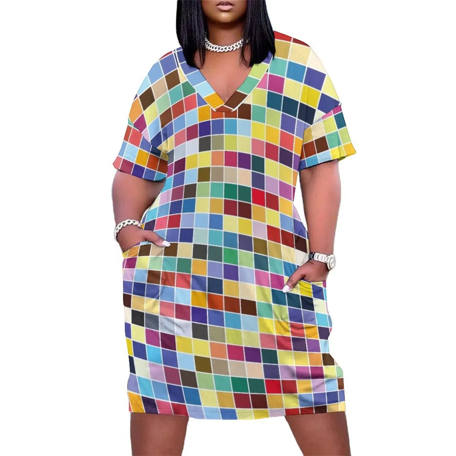 Pantone Color Palette - Pattern Loose Pocket Dress evening dresses ladies clothes for women
Pantone Color Palette - Pattern Loose Pocket Dress evening dresses ladies clothes for women