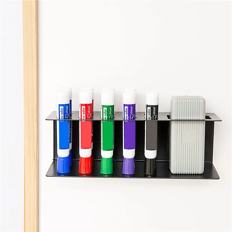 J1UL1N 6X 10-Slot Wall Mounted Office Organizer Dry Erase Marker And Eraser Holder Rack, Acrylic Dry Erase Marker Holder, Black
J1UL1N 6X 10-Slot Wall Mounted Office Organizer Dry Erase Marker And Eraser Holder Rack, Acrylic Dry Erase Marker Holder, Black