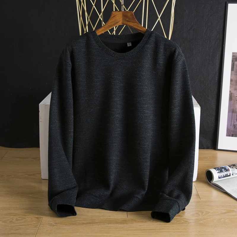 Модный длинный вязаный свитер для мужчин с начесом, круглый вырез, молодежный, стильный, осенняя одежда
Модный длинный вязаный свитер для мужчин с начесом, круглый вырез, молодежный, стильный, осенняя одежда