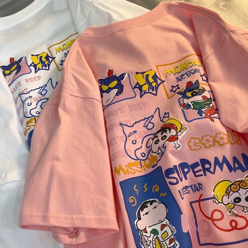 Anime Crayon Shin-Chan Summer Loose Round Neck T-Shirt Casual Cartoon Print Short Sleeve Kids Birthday Gifts
Anime Crayon Shin-Chan Summer Loose Round Neck T-Shirt Casual Cartoon Print Short Sleeve Kids Birthday Gifts