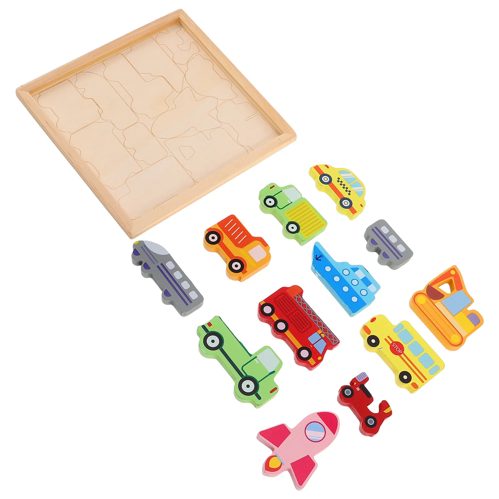 1Set Wooden Vehicle Matching Creative Puzzle Board for Toddlers Kindergarten Early Teaching Hand Eye Coordination Cognitive
1Set Wooden Vehicle Matching Creative Puzzle Board for Toddlers Kindergarten Early Teaching Hand Eye Coordination Cognitive