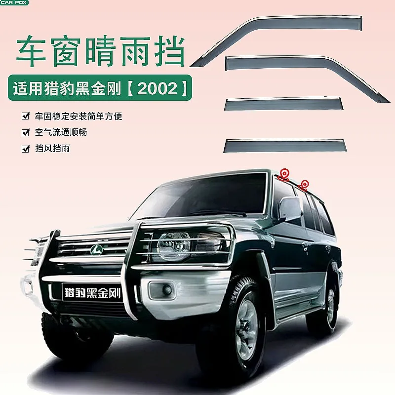 4Pcs Leopard CFA Car Window Visor Rain Sun Shade Awning Windshield Side Auto Accessories
4Pcs Leopard CFA Car Window Visor Rain Sun Shade Awning Windshield Side Auto Accessories