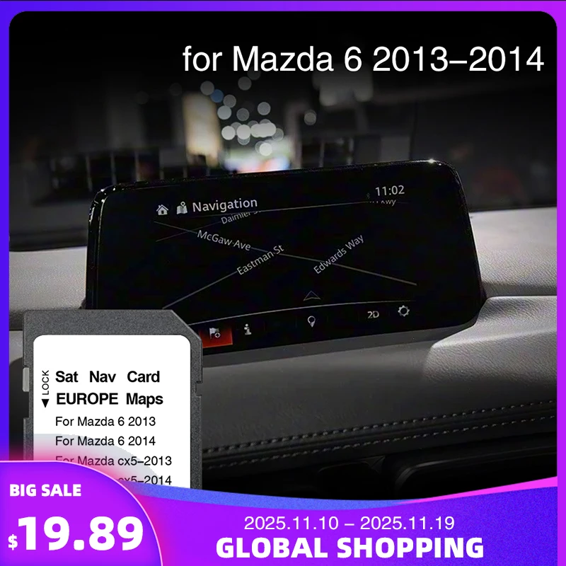 Fitting for Mazda 6 2013-2014 Maps SD Card EU Maps Changeable CID SD Card Navigation and GPS Card
Fitting for Mazda 6 2013-2014 Maps SD Card EU Maps Changeable CID SD Card Navigation and GPS Card